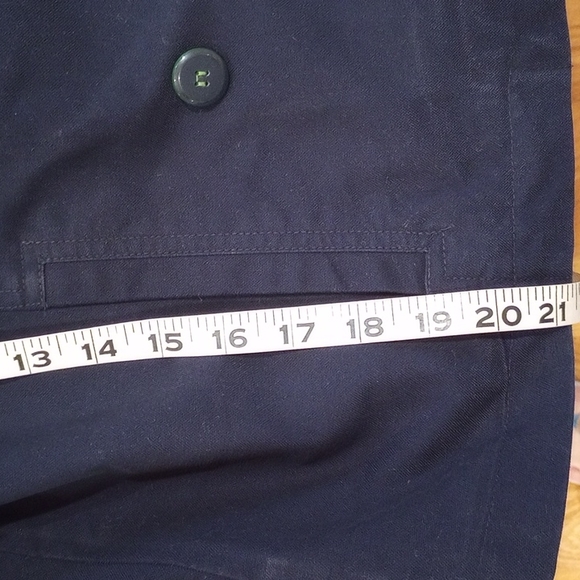 Liz Claiborne Ladies Double Breasted Jacket Size:6 Color:Navy - Picture 10 of 12
